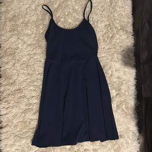 Navy Blue Mini Dress